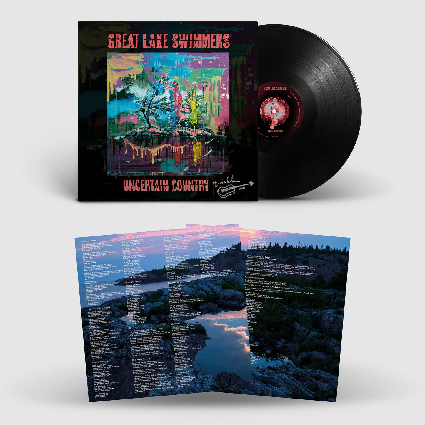 Great Lake Swimmers - "Uncertain Country" (2023) Vinyl LP (Signed)